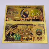 11 Designs Dr.STONE Gold Banknotes for Selection