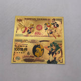 16 Designs Sailor Moon Gold Banknotes and coins for Selection