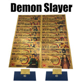 21 Designs Demon Slayer Gold Banknotes and coins for Selection