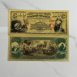 Wholesale Mixed styles America Banknote USD Dollar Banknote in 24K Gold Plated For Collection Gift
