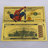 58 Designs MARVEL HEROS Gold Banknotes and coins for Selection