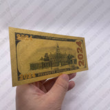 Donald Trump Keep America Great Again Trump 2024 Gold Plated Banknote Gold Foil Banknote Plastic Banknote Collection Gift