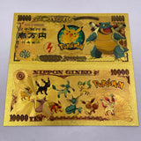 91 Designs Pocket Monster Gold Banknotes and coins for Selection