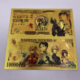 11 Designs EVA Gold Banknotes and coins for Selection