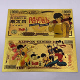 5 Designs Ranma 1/2 Gold Banknotes for Selection