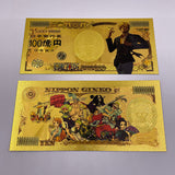 75 Designs ONE PIECE  Gold Banknotes and coins for Selection