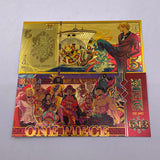 10 Designs ONE PIECE  Gold and Silvery Banknotes for Selection