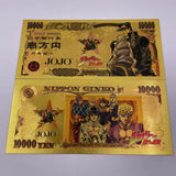 9 Designs JOJO Gold Banknotes and coins for Selection